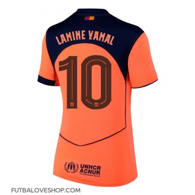 Dres Barcelona Lamine Yamal #10 Tretina pre Ženy 2025-26 Krátky Rukáv Dres Barcelona Lamine Yamal #10 Tretina pre Ženy 2025-26 Krátky Rukáv